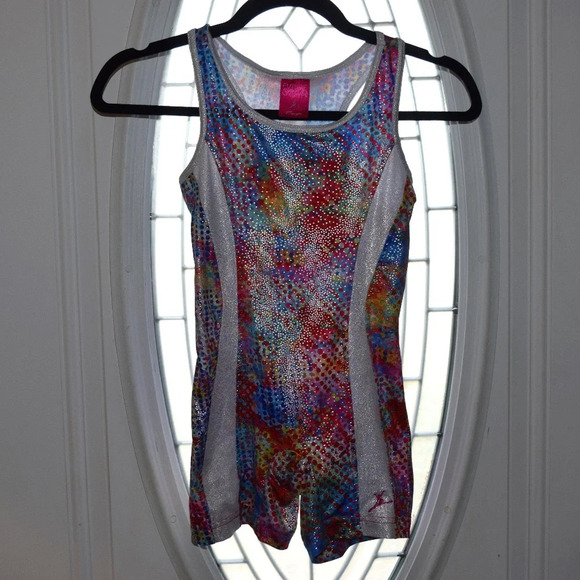 FUTURE STAR CAPEZIO Multicolored Girls Biktard Size S - Picture 1 of 4